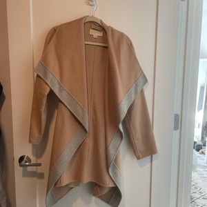 Michael Kors Tan Wrap Coat, Size S